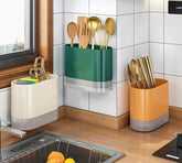 EZYHOME Countertop Silverware Holder, Cutlery Caddy, Fork Spoon Knife Utensil Organizer, Plastic Flatware Holder for Parties, Desk Organizer Caddy Pen Pencil Toothbrush Holder